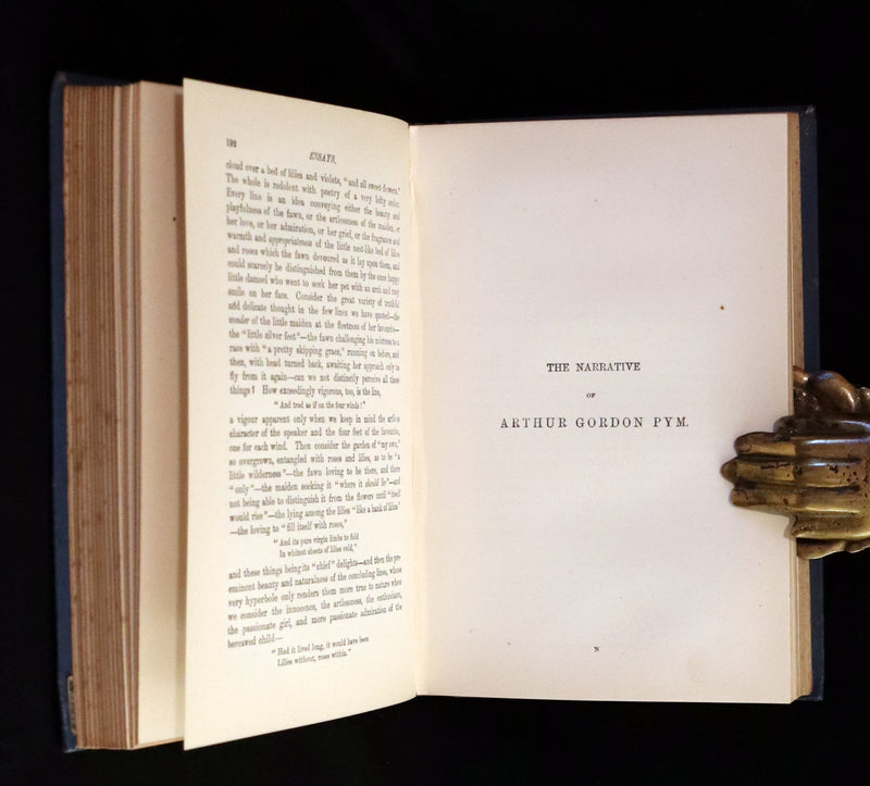 1888 Scarce Victorian Book - The Complete Poetical Works of EDGAR ALLAN POE & Arthur Gordon Pym.