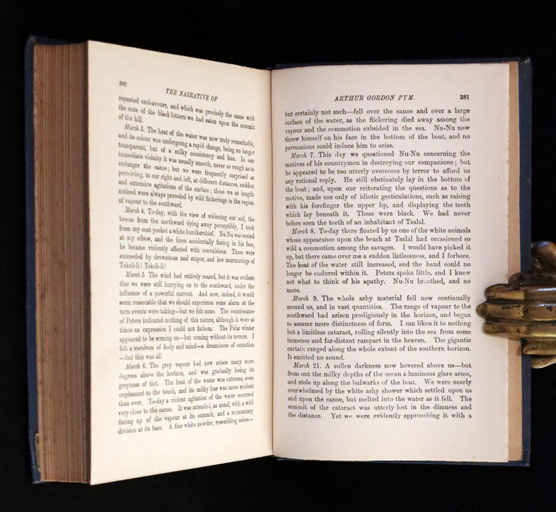 1888 Scarce Victorian Book - The Complete Poetical Works of EDGAR ALLAN POE & Arthur Gordon Pym.