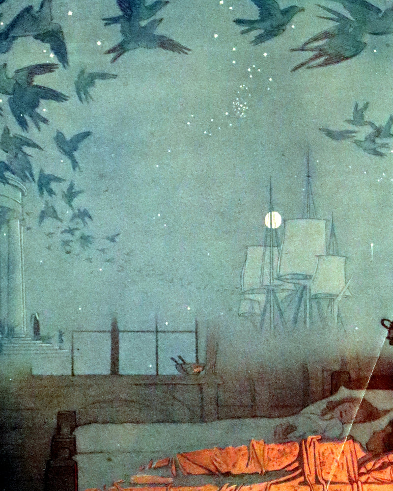 1911 First US Edition - The Blue Bird, A FAIRY Play illustrated by Frederick Cayley Robinson.