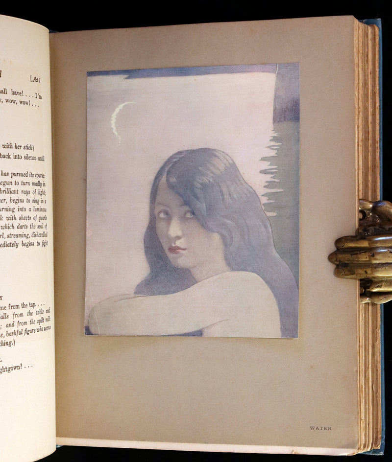 1911 First US Edition - The Blue Bird, A FAIRY Play illustrated by Frederick Cayley Robinson.