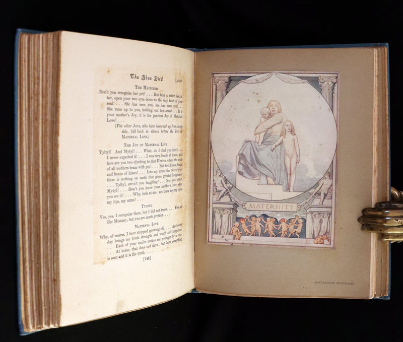 1911 First US Edition - The Blue Bird, A FAIRY Play illustrated by Frederick Cayley Robinson.