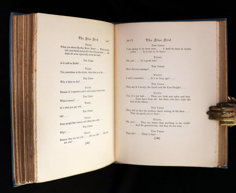 1911 First US Edition - The Blue Bird, A FAIRY Play illustrated by Frederick Cayley Robinson.