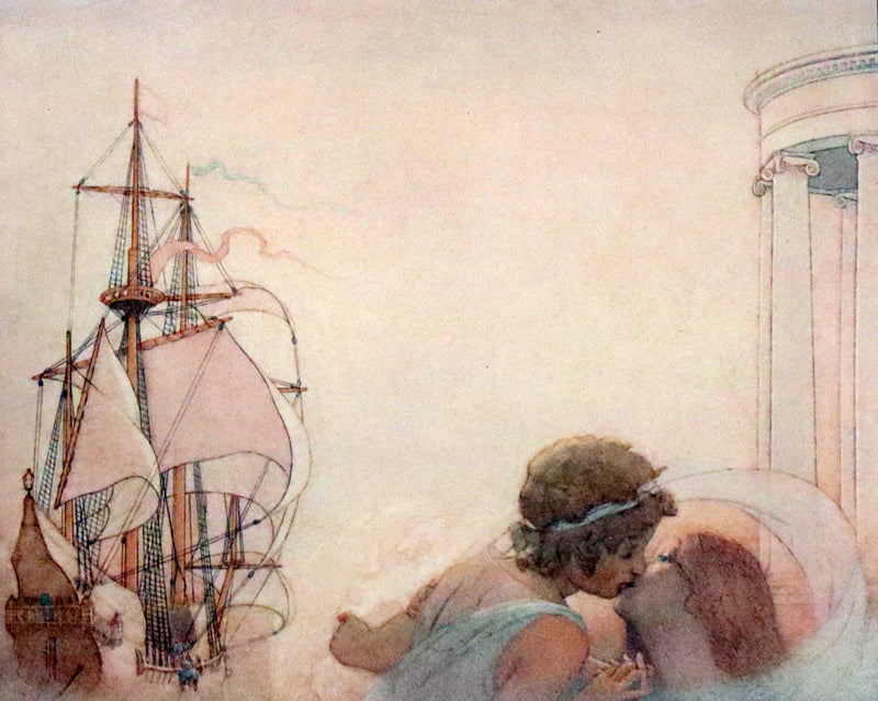 1911 First US Edition - The Blue Bird, A FAIRY Play illustrated by Frederick Cayley Robinson.