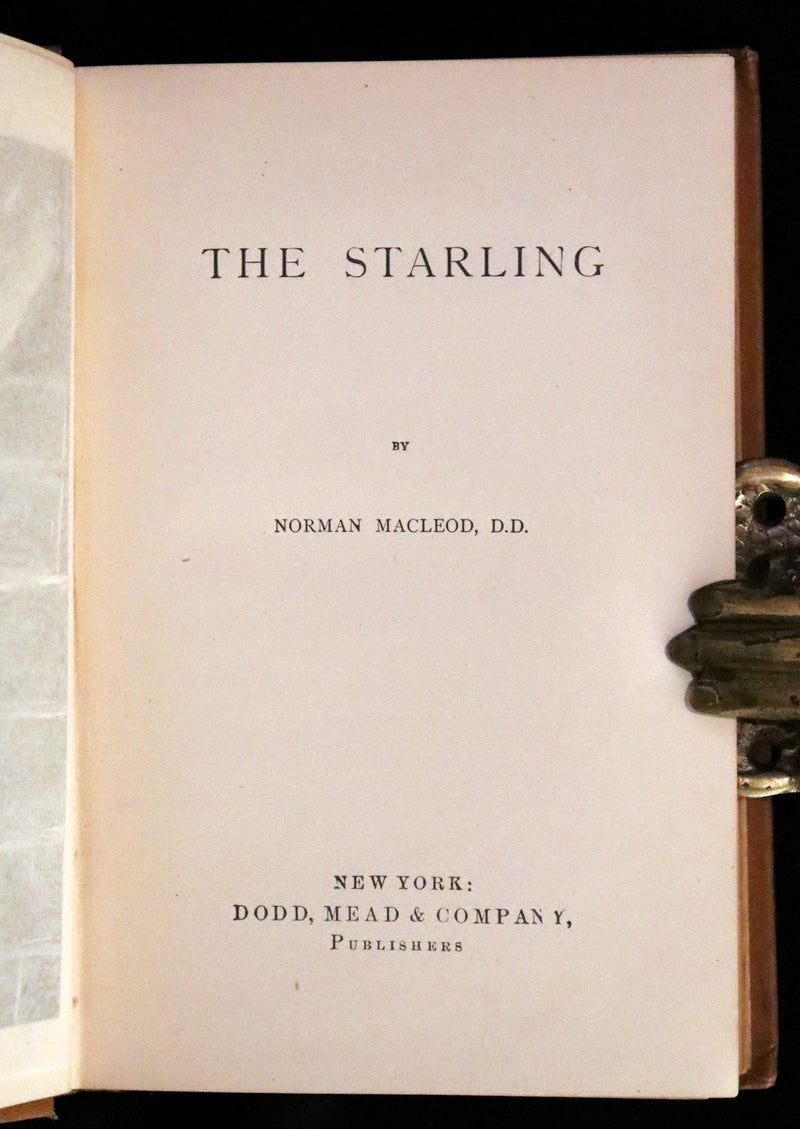 1870 Rare Book - The STARLING - A Scotch Story by Norman MacLeod.