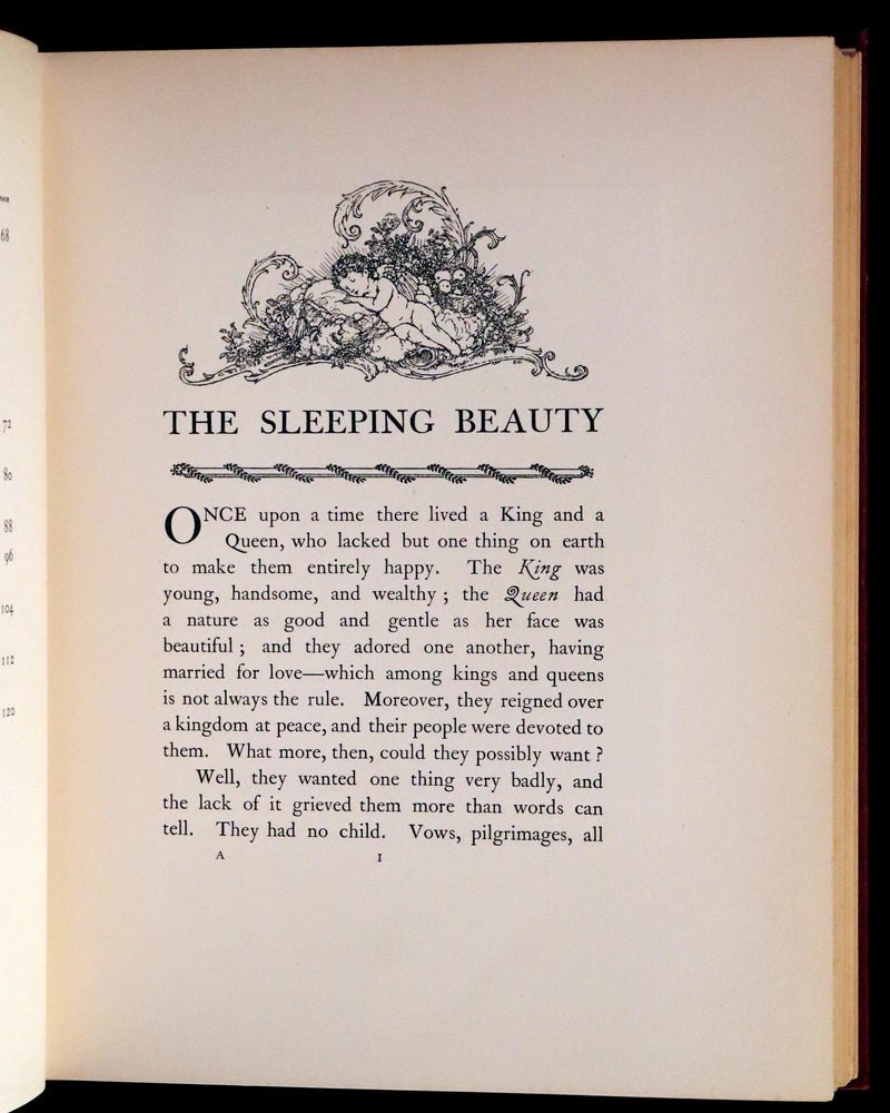 1910 Rare First Edition - Edmund Dulac's Sleeping Beauty and Other Fairy Tales. Illustrated.