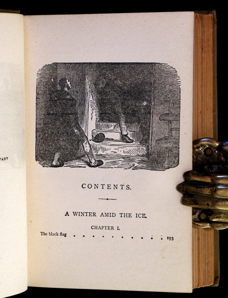 1880 Scarce US Edition - JULES VERNE - A WINTER Amid The ICE, Dr. Ox's Experiment & Other Stories.