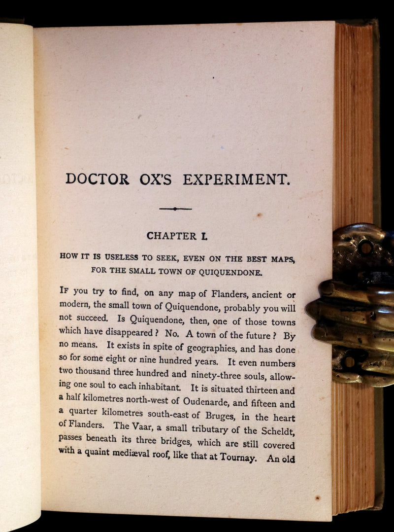 1880 Scarce US Edition - JULES VERNE - A WINTER Amid The ICE, Dr. Ox's Experiment & Other Stories.