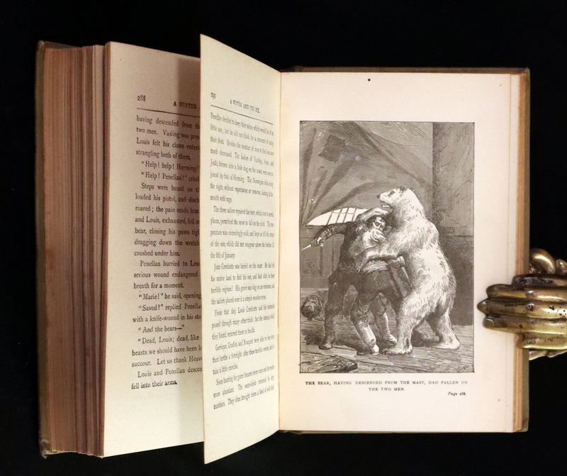 1880 Scarce US Edition - JULES VERNE - A WINTER Amid The ICE, Dr. Ox's Experiment & Other Stories.