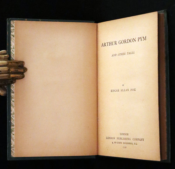 1898 Scarce Victorian Edition - Arthur Gordon Pym & Other Tales by EDGAR ALLAN POE.