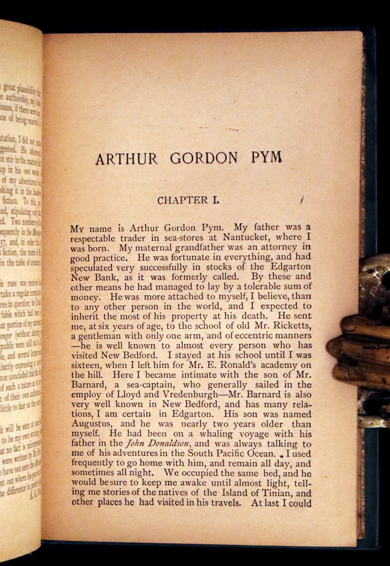 1898 Scarce Victorian Edition - Arthur Gordon Pym & Other Tales by EDGAR ALLAN POE.