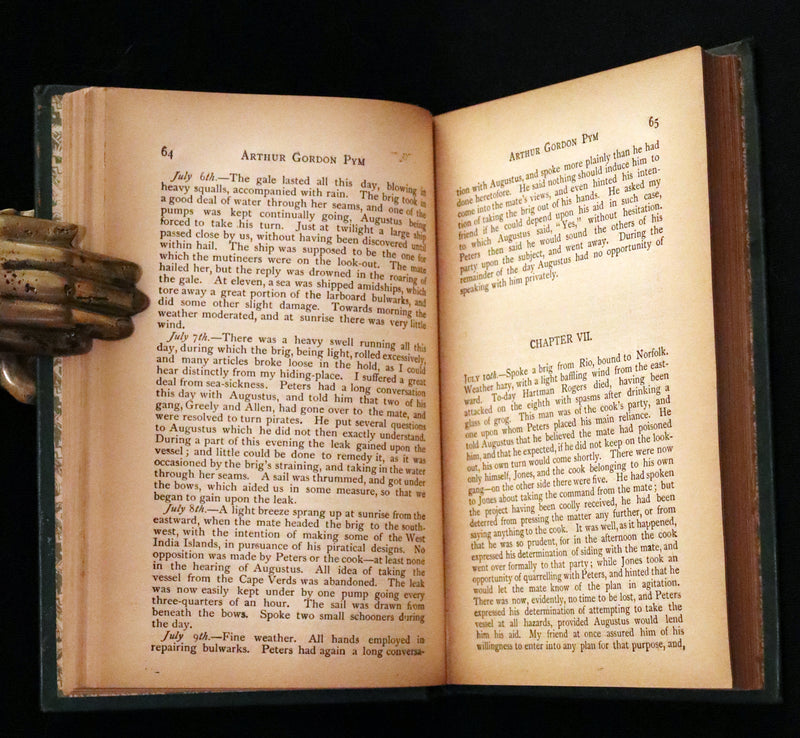 1898 Scarce Victorian Edition - Arthur Gordon Pym & Other Tales by EDGAR ALLAN POE.