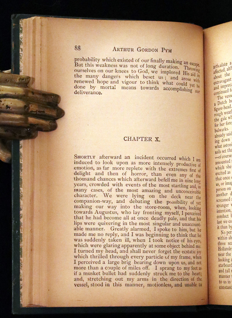 1898 Scarce Victorian Edition - Arthur Gordon Pym & Other Tales by EDGAR ALLAN POE.