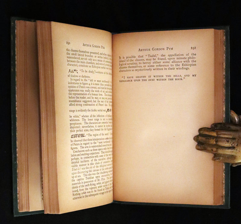 1898 Scarce Victorian Edition - Arthur Gordon Pym & Other Tales by EDGAR ALLAN POE.