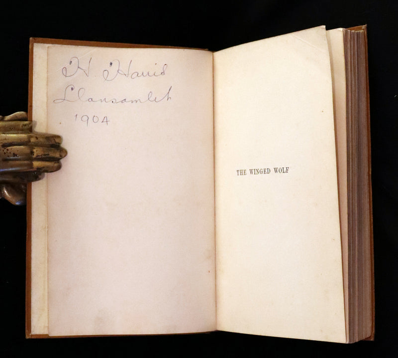 1893 Scarce First Edition - THE WINGED WOLF & Other Fairy Tales by Ha Sheen Kaf Illustrated by Arthur Layard.