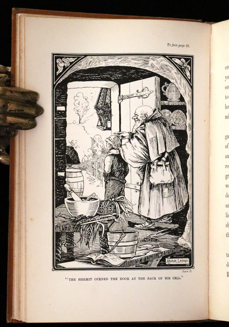 1893 Scarce First Edition - THE WINGED WOLF & Other Fairy Tales by Ha Sheen Kaf Illustrated by Arthur Layard.