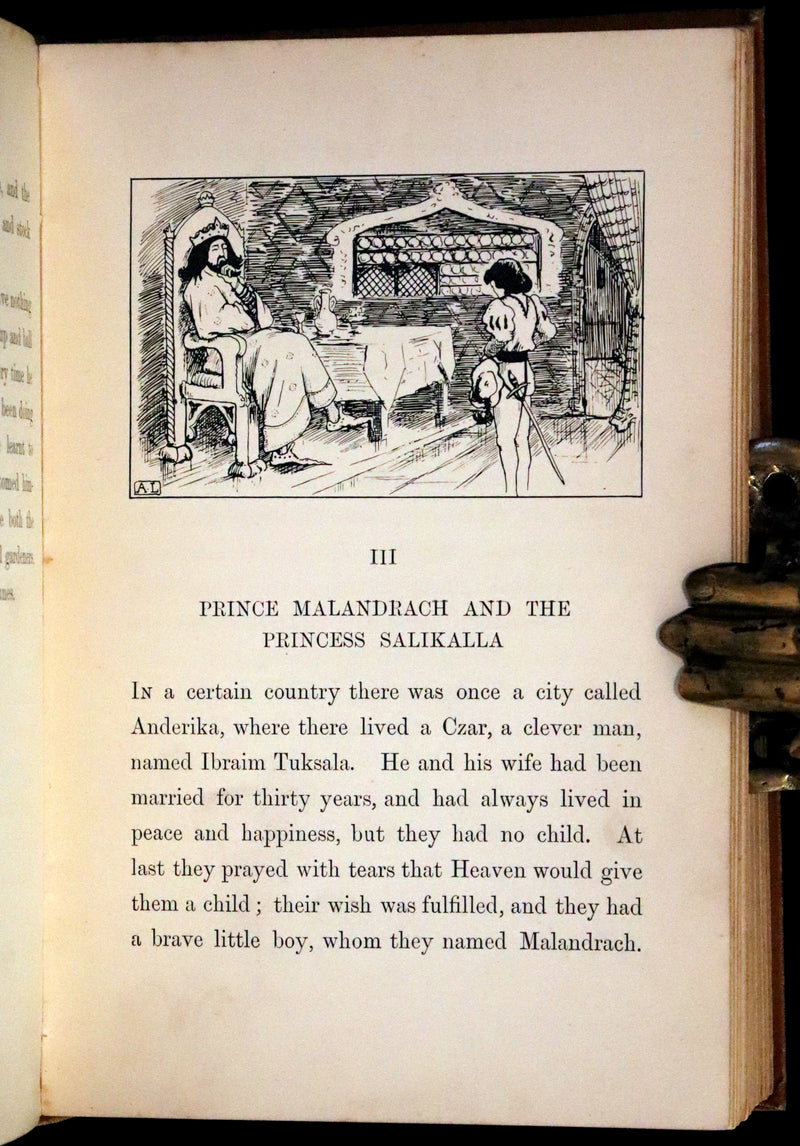 1893 Scarce First Edition - THE WINGED WOLF & Other Fairy Tales by Ha Sheen Kaf Illustrated by Arthur Layard.