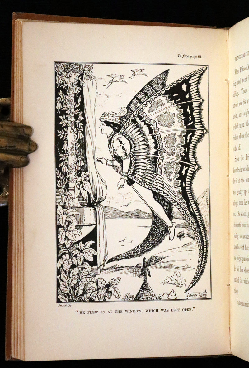 1893 Scarce First Edition - THE WINGED WOLF & Other Fairy Tales by Ha Sheen Kaf Illustrated by Arthur Layard.