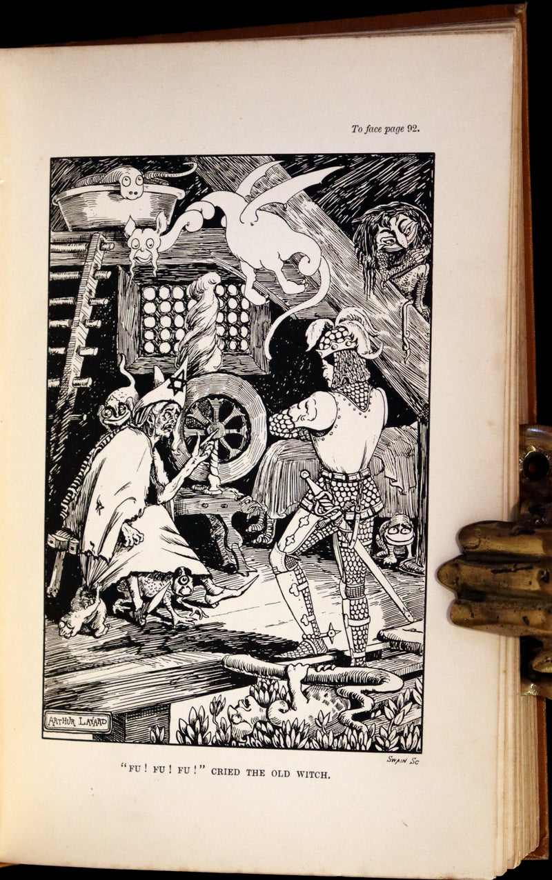 1893 Scarce First Edition - THE WINGED WOLF & Other Fairy Tales by Ha Sheen Kaf Illustrated by Arthur Layard.