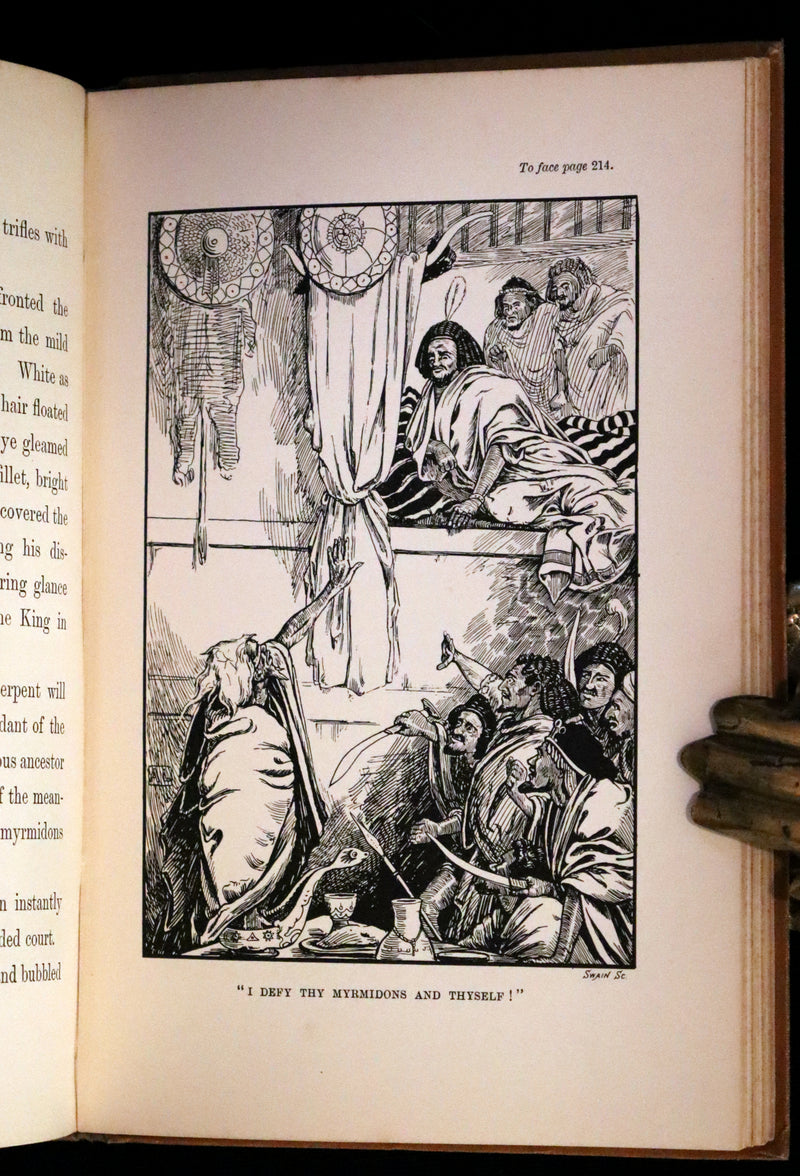 1893 Scarce First Edition - THE WINGED WOLF & Other Fairy Tales by Ha Sheen Kaf Illustrated by Arthur Layard.