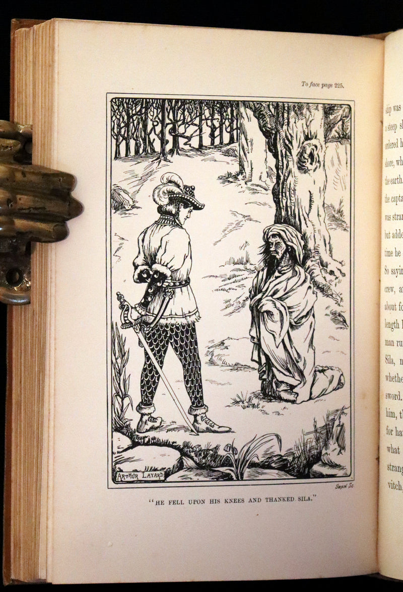 1893 Scarce First Edition - THE WINGED WOLF & Other Fairy Tales by Ha Sheen Kaf Illustrated by Arthur Layard.