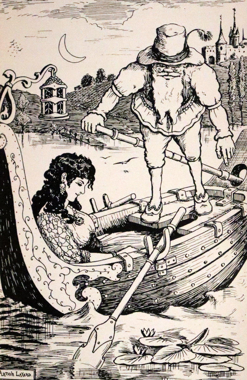 1893 Scarce First Edition - THE WINGED WOLF & Other Fairy Tales by Ha Sheen Kaf Illustrated by Arthur Layard.