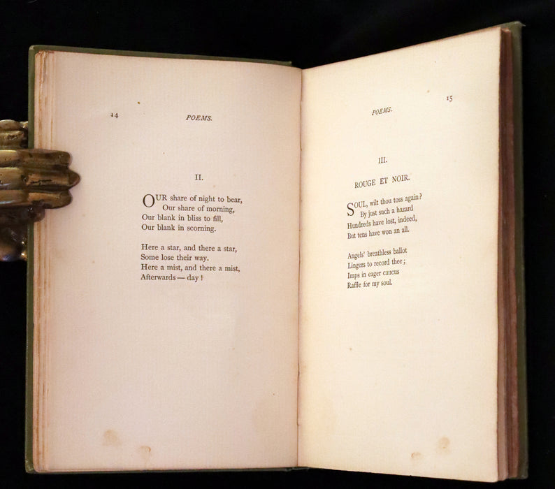 1892 Rare Early Edition - POEMS by EMILY DICKINSON Edited by Two of Her Friends.