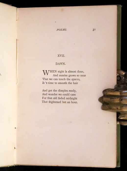 1892 Rare Early Edition - POEMS by EMILY DICKINSON Edited by Two of Her Friends.