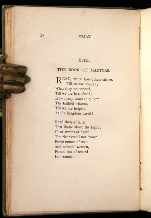 1892 Rare Early Edition - POEMS by EMILY DICKINSON Edited by Two of Her Friends.