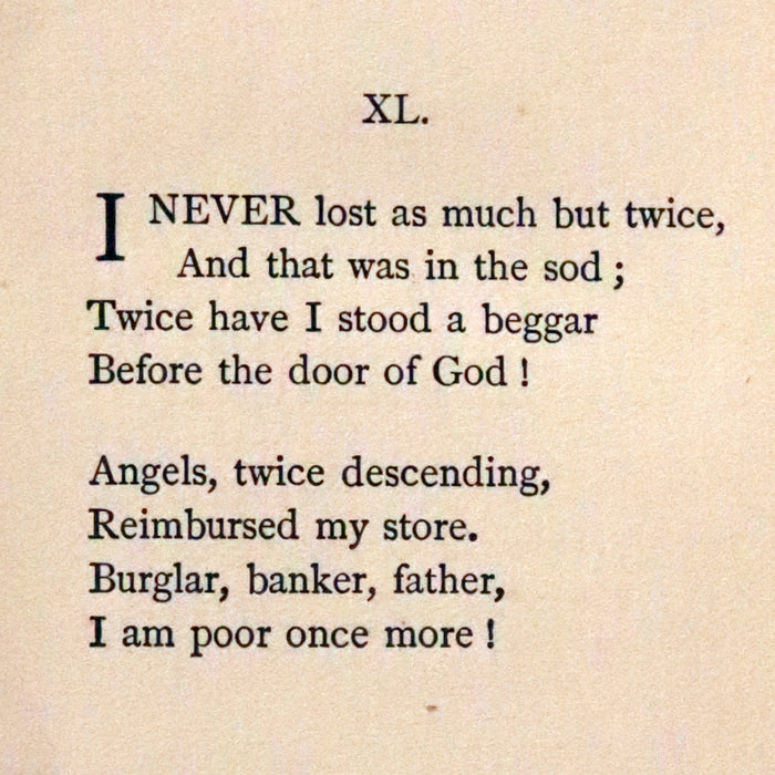 1892 Rare Early Edition - POEMS by EMILY DICKINSON Edited by Two of Her Friends.