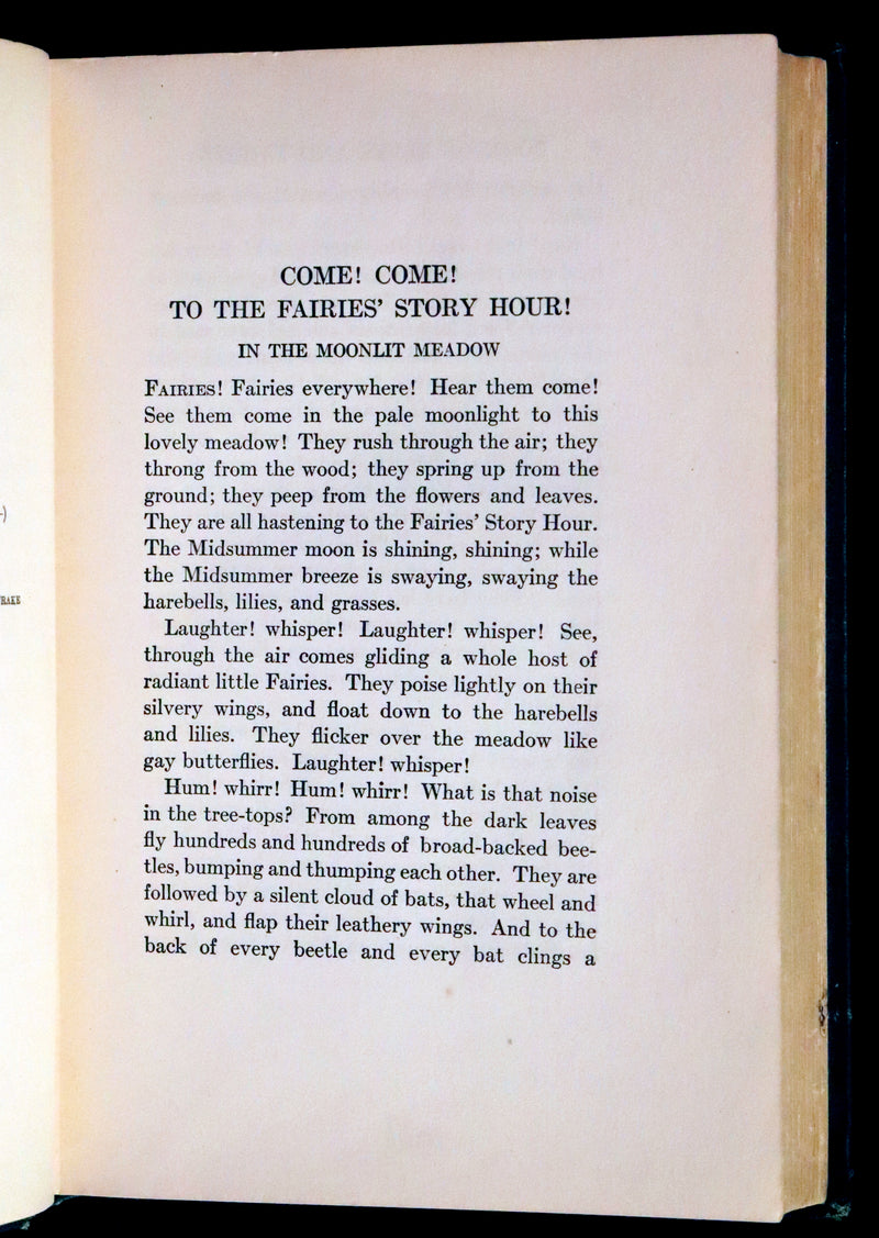 1918 Scarce First Edition - The Book of Elves and Fairies by Frances Jenkins Olcott illustrated by Milo Winter.