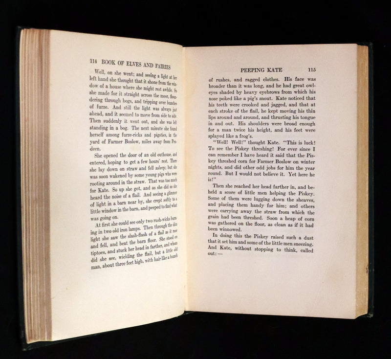 1918 Scarce First Edition - The Book of Elves and Fairies by Frances Jenkins Olcott illustrated by Milo Winter.