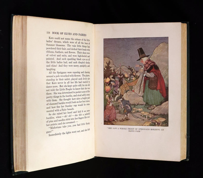 1918 Scarce First Edition - The Book of Elves and Fairies by Frances Jenkins Olcott illustrated by Milo Winter.