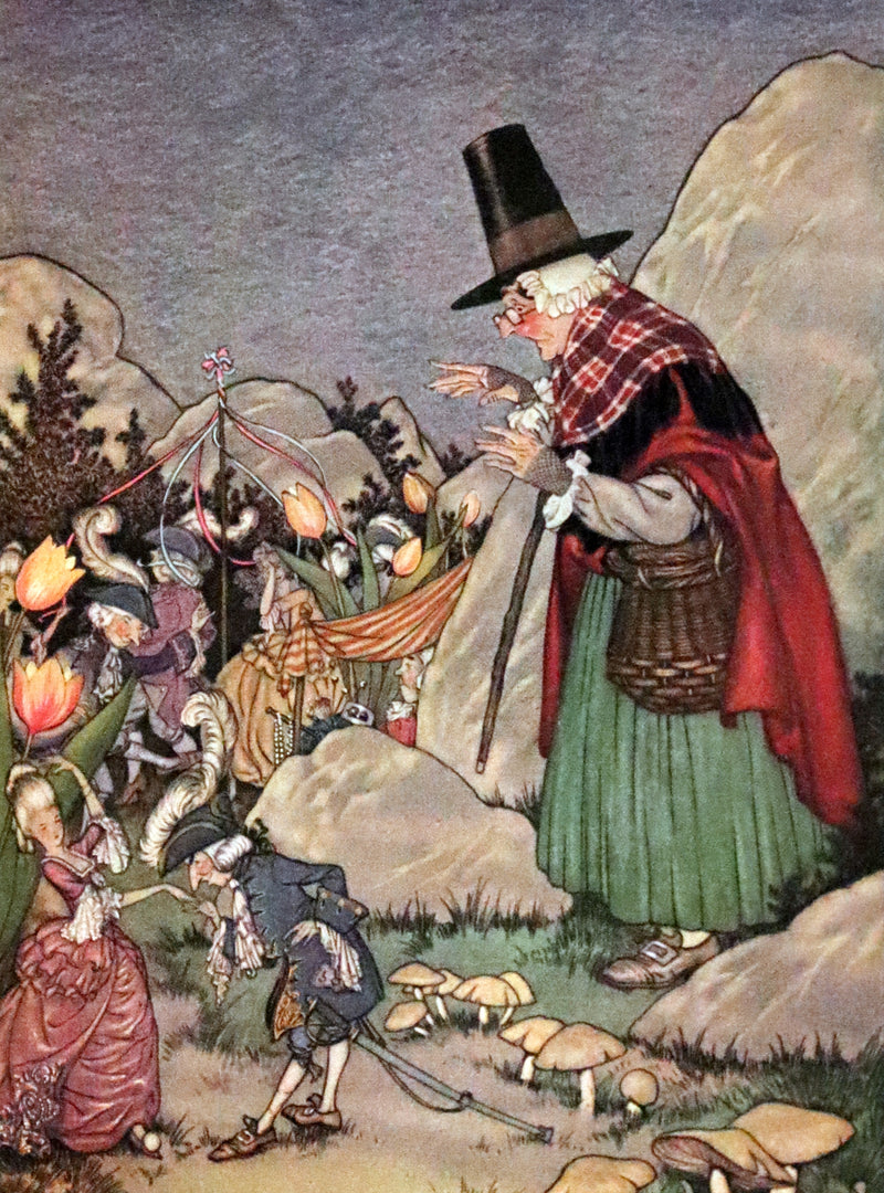 1918 Scarce First Edition - The Book of Elves and Fairies by Frances Jenkins Olcott illustrated by Milo Winter.