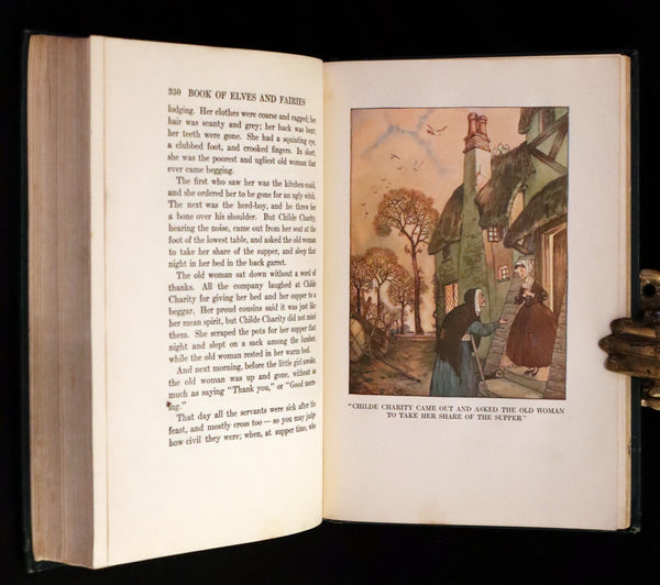 1918 Scarce First Edition - The Book of Elves and Fairies by Frances Jenkins Olcott illustrated by Milo Winter.