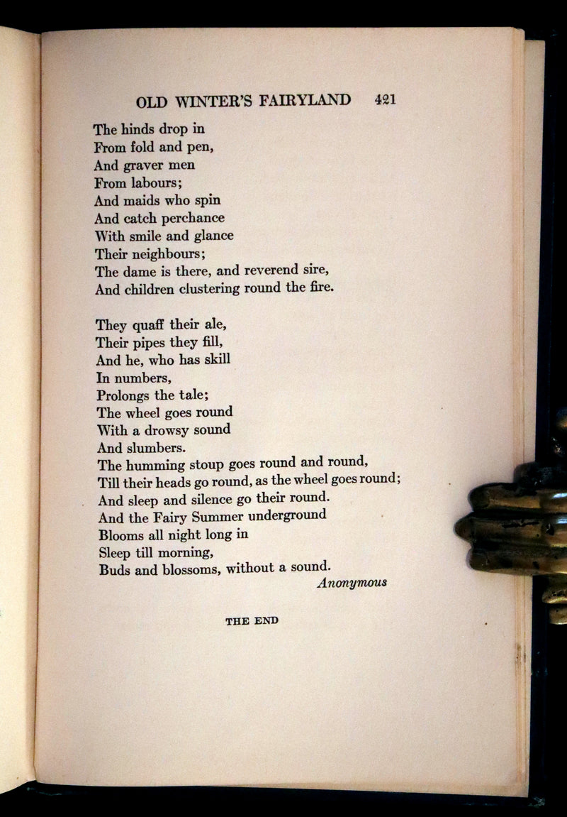 1918 Scarce First Edition - The Book of Elves and Fairies by Frances Jenkins Olcott illustrated by Milo Winter.