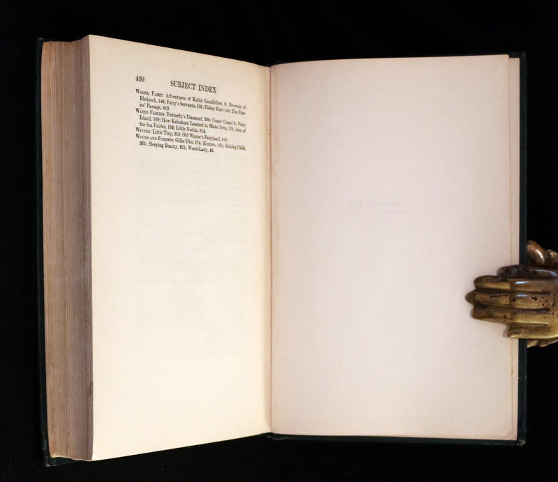 1918 Scarce First Edition - The Book of Elves and Fairies by Frances Jenkins Olcott illustrated by Milo Winter.