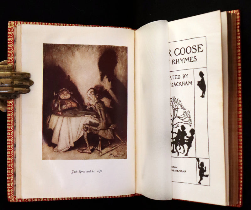 1969 Rare Book beautifully bound by Bayntun - MOTHER GOOSE illustrated by Arthur Rackham.