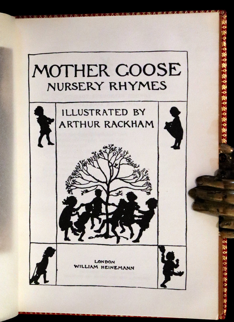 1969 Rare Book beautifully bound by Bayntun - MOTHER GOOSE illustrated by Arthur Rackham.