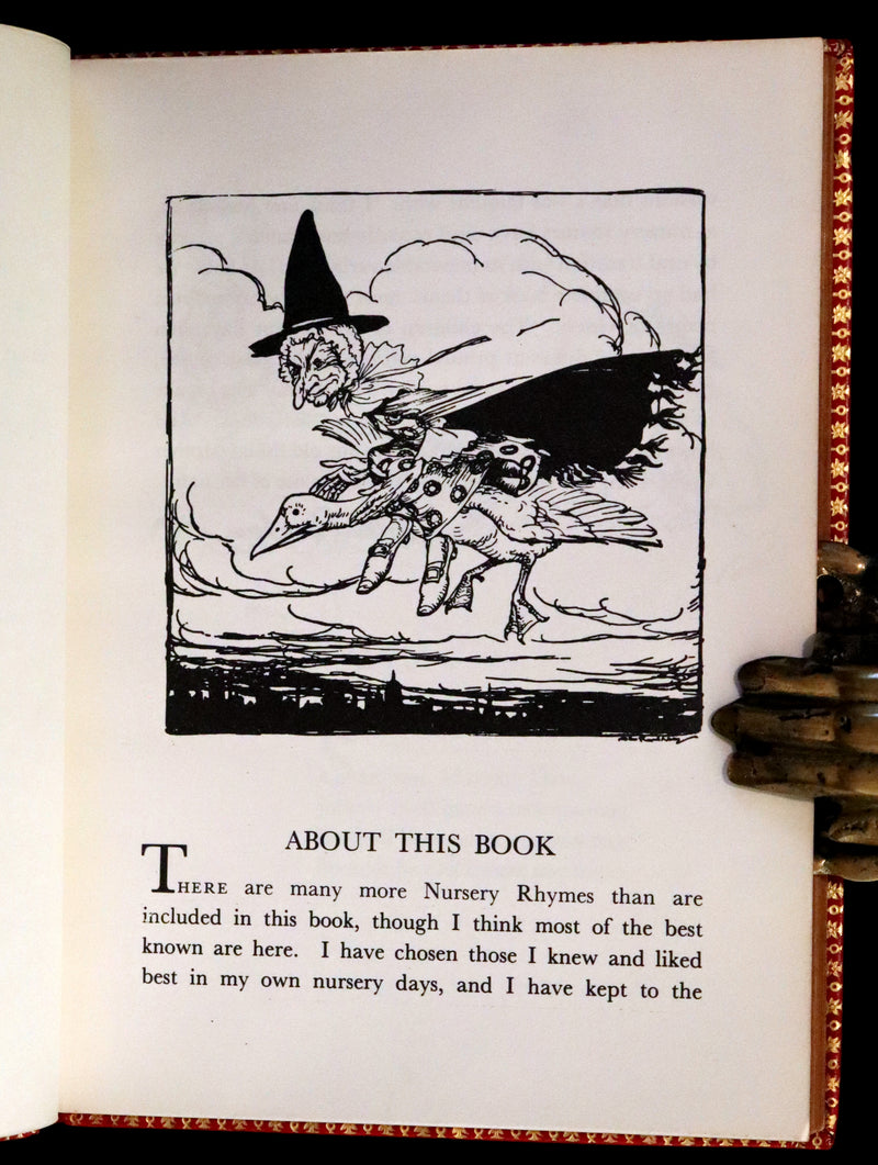 1969 Rare Book beautifully bound by Bayntun - MOTHER GOOSE illustrated by Arthur Rackham.