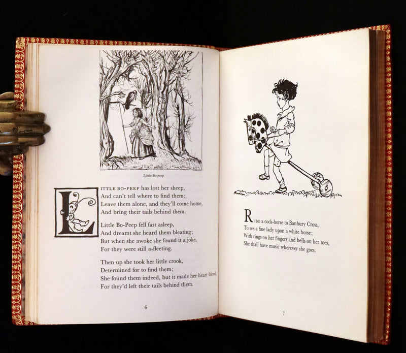 1969 Rare Book beautifully bound by Bayntun - MOTHER GOOSE illustrated by Arthur Rackham.