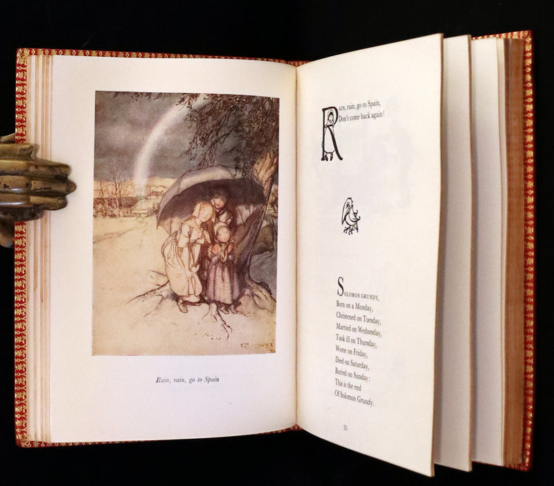 1969 Rare Book beautifully bound by Bayntun - MOTHER GOOSE illustrated by Arthur Rackham.