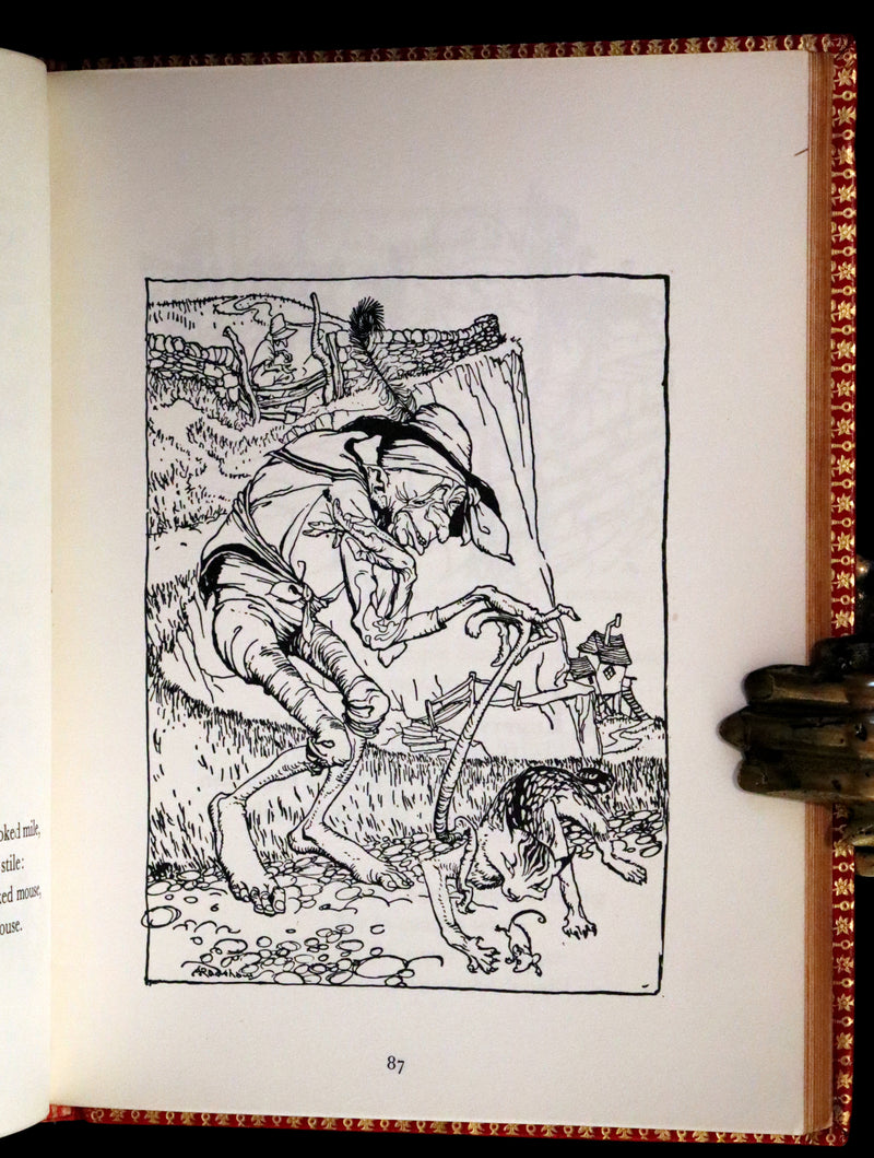 1969 Rare Book beautifully bound by Bayntun - MOTHER GOOSE illustrated by Arthur Rackham.