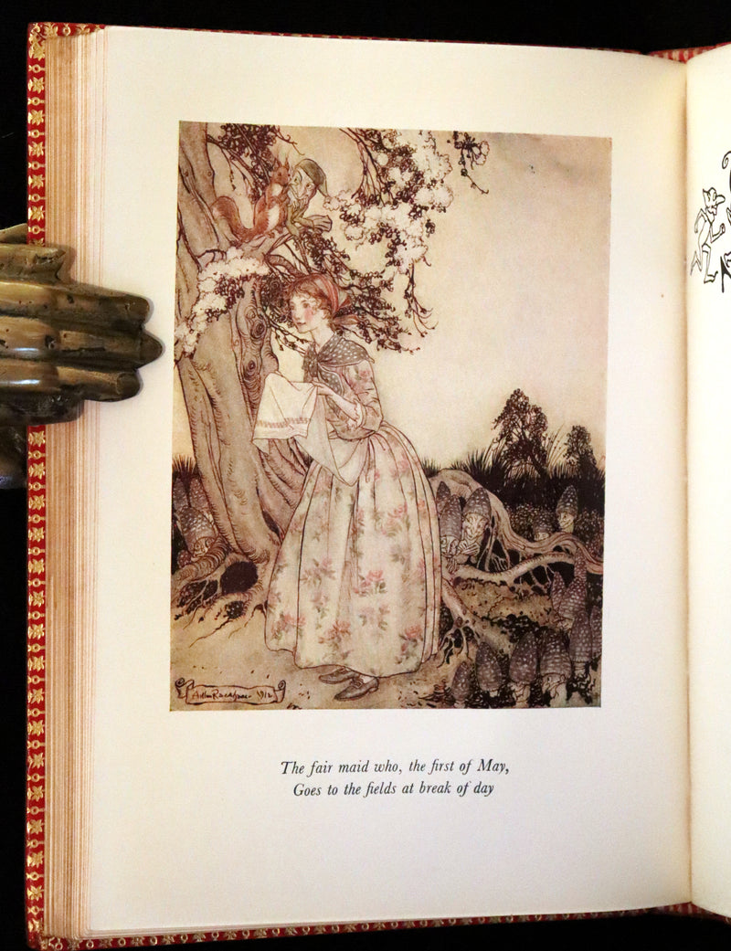 1969 Rare Book beautifully bound by Bayntun - MOTHER GOOSE illustrated by Arthur Rackham.