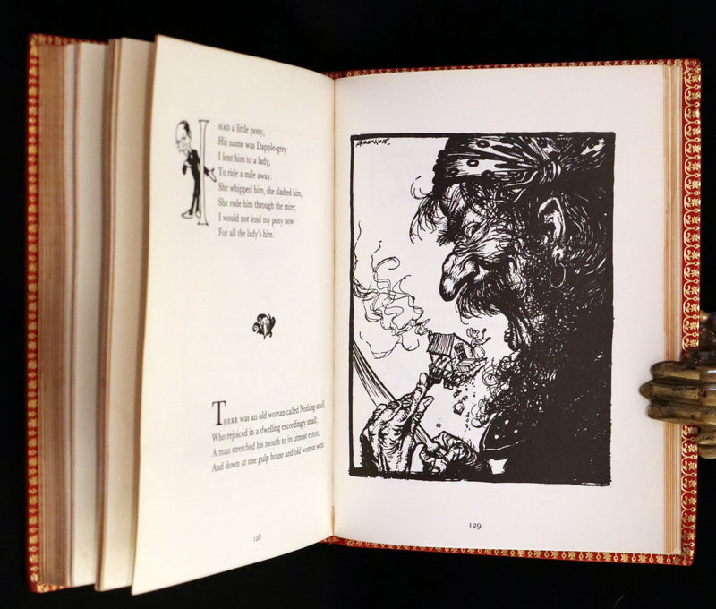 1969 Rare Book beautifully bound by Bayntun - MOTHER GOOSE illustrated by Arthur Rackham.