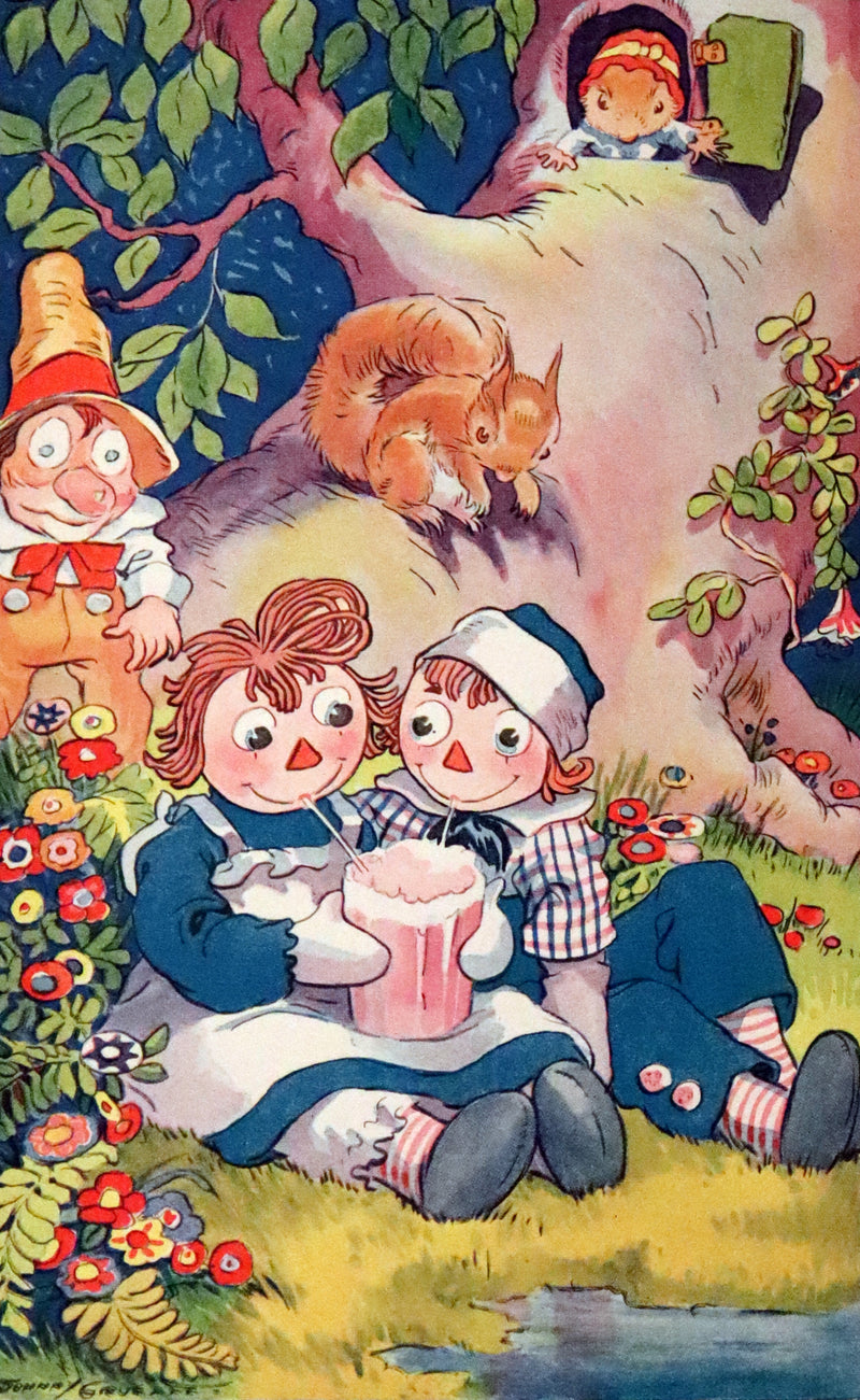 1930 Rare First Edition - RAGGEDY ANN in the DEEP DEEP WOODS in Publisher Box.