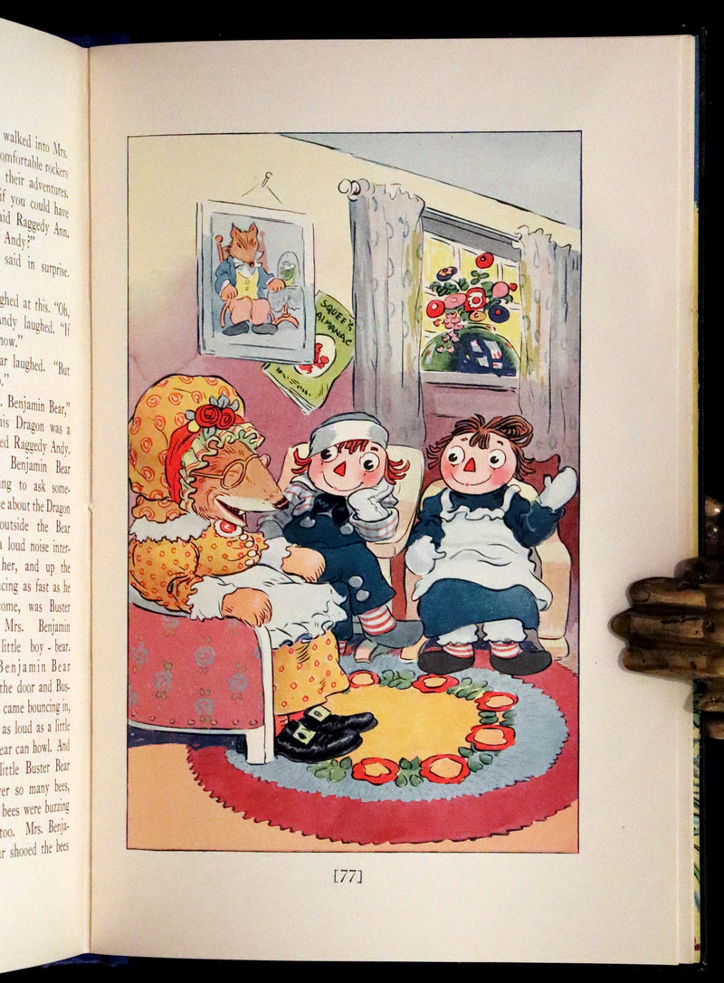 1930 Rare First Edition - RAGGEDY ANN in the DEEP DEEP WOODS in Publisher Box.
