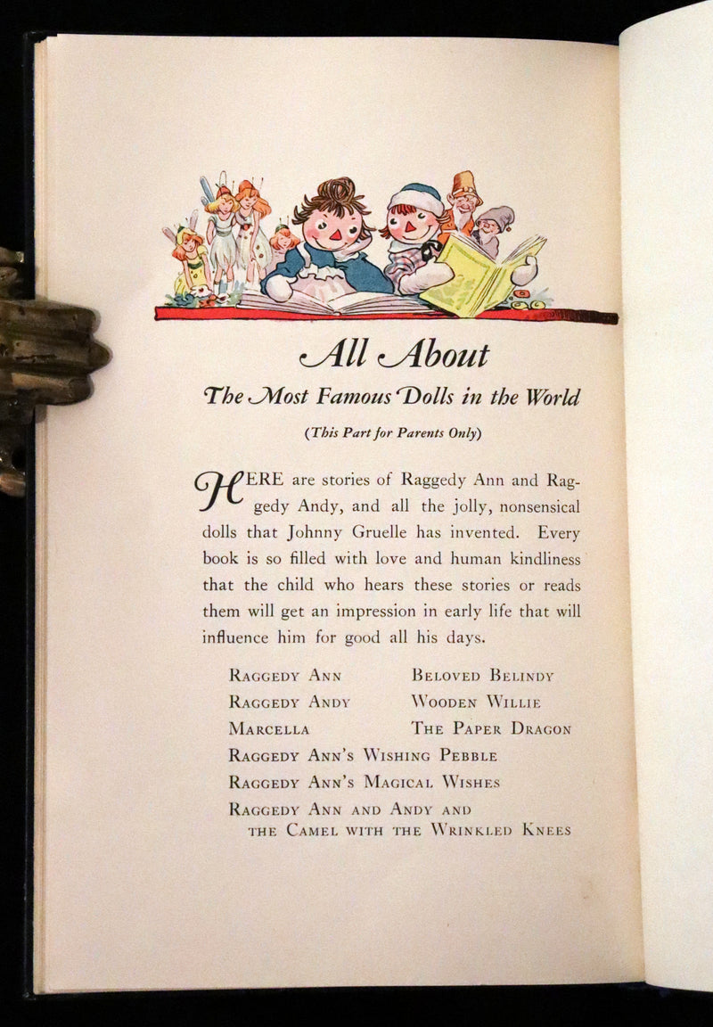 1930 Rare First Edition - RAGGEDY ANN in the DEEP DEEP WOODS in Publisher Box.