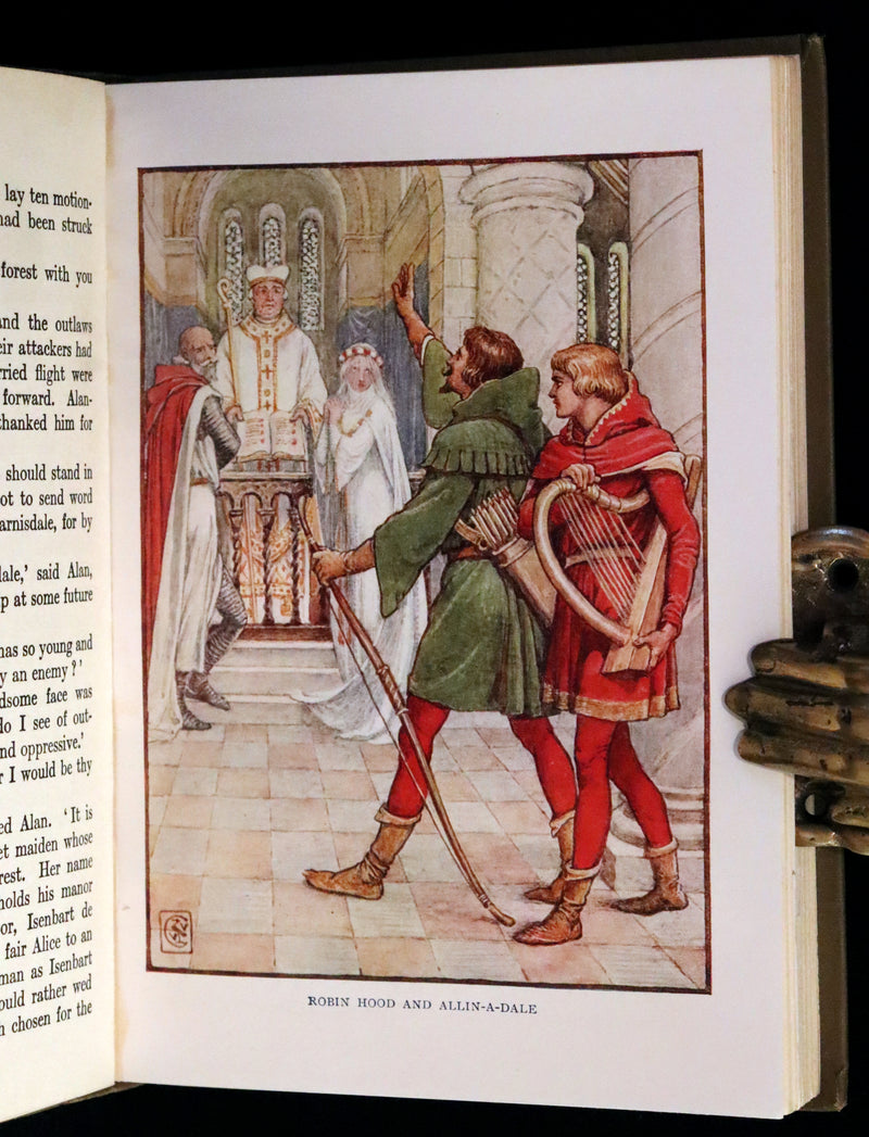 1912 Rare First Edition - ROBIN HOOD and His Merry Men by Henry Gilbert, Illustrated by Walter Crane.