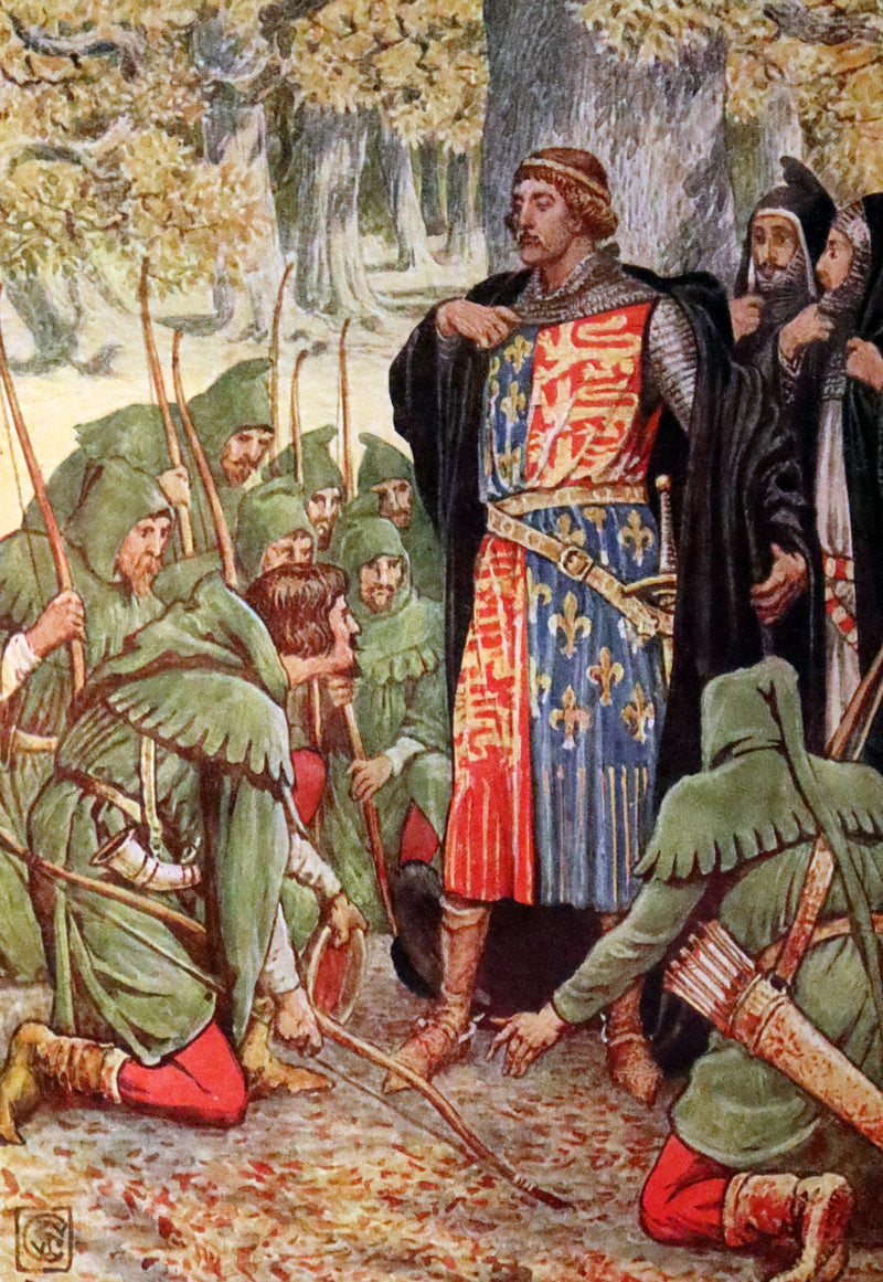 1912 Rare First Edition - ROBIN HOOD and His Merry Men by Henry Gilbert, Illustrated by Walter Crane.