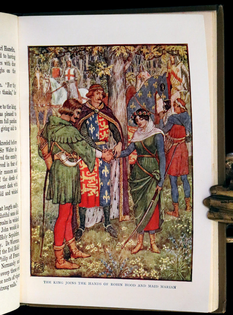 1912 Rare First Edition - ROBIN HOOD and His Merry Men by Henry Gilbert, Illustrated by Walter Crane.